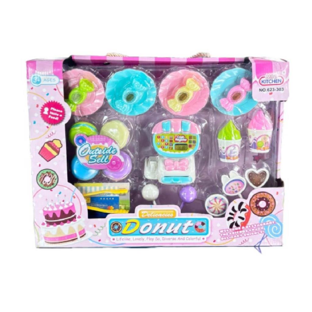Delicious Donut Dessert Play Set with Cash Register